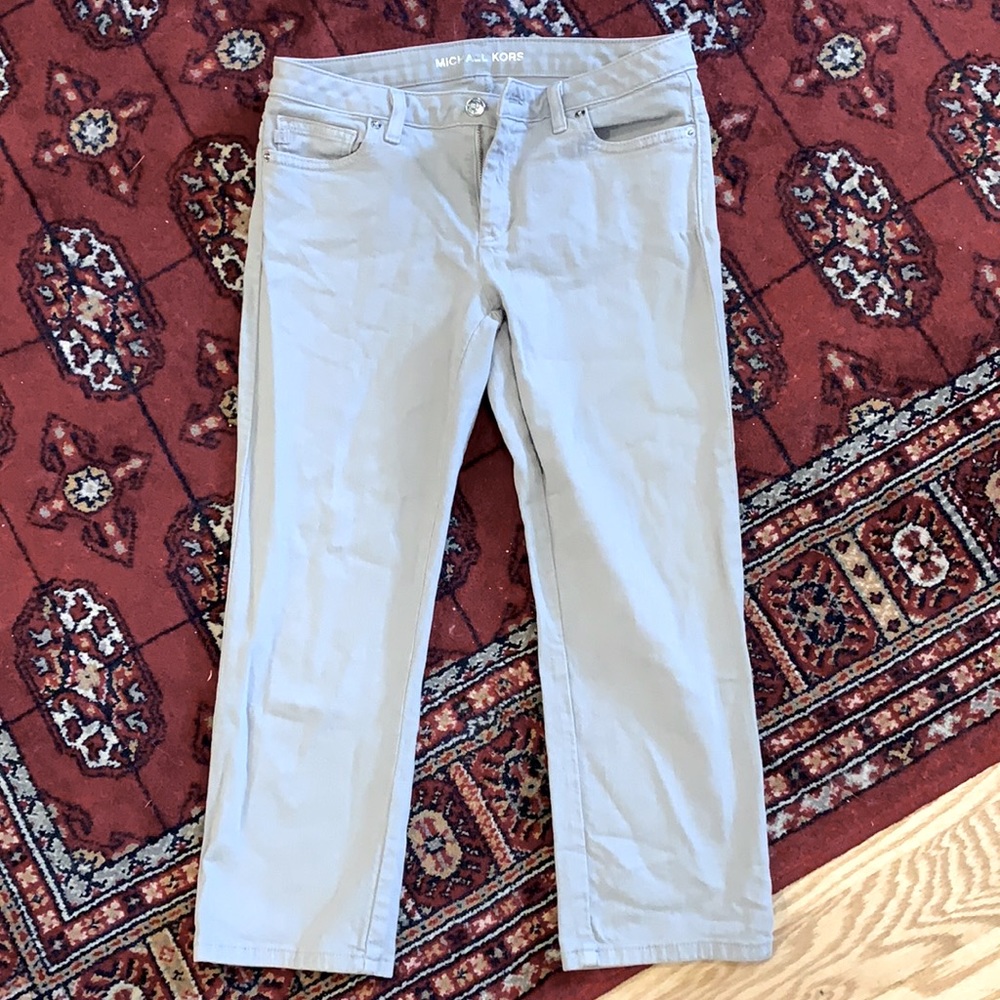 Gray Michael Kors Capri length pants